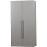 RENS 2-DOORS WARDROBE LONG HANDLE WALNUT/PEBBLE GREY [fsc]