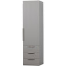 RENS 1-DOOR WARDROBE LONG HANDLE WALNUT/PEBBLE GREY [fsc]