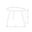 MAE SIDE TABLE ORGANIC MDF/PINE SEPIA