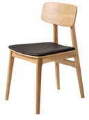 Livo Spisebordsstol, Sort PU, 46x55x82 cm, Sæt af 2