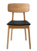 Livo Spisebordsstol, Sort PU, 46x55x82 cm, Sæt af 2