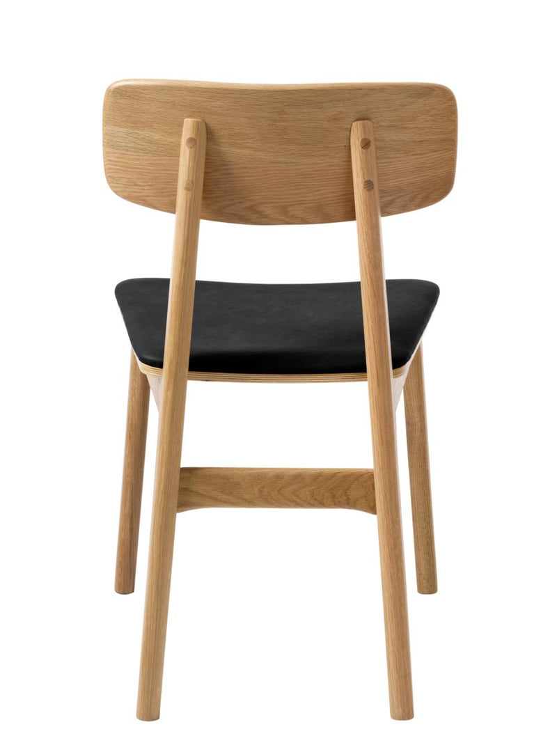 Livo Spisebordsstol, Sort PU, 46x55x82 cm, Sæt af 2