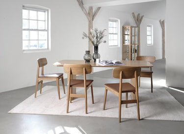 Livo Spisebordsstol, Tan PU, 46x55x82 cm, Sæt af 2