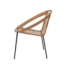 Bloomingville - Dudine Lounge Sæt, Polyrattan, Natur, 3 dele