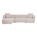 House Nordic - Kingston Sofa ,venstrevendt, Natur, 294x90/175x69 cm
