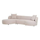 House Nordic - Kingston Sofa ,venstrevendt, Natur, 294x90/175x69 cm