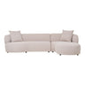 House Nordic - Kingston Sofa, højrevendt, natur, 294x90/175x69 cm - Bolig og Haven