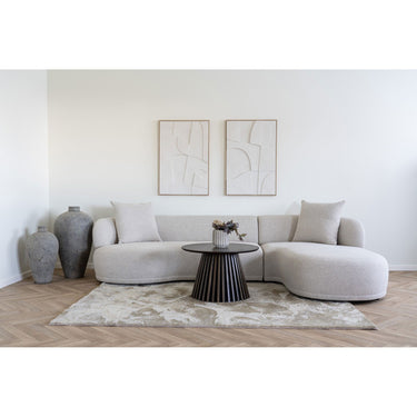 House Nordic - Kingston Sofa, højrevendt, natur, 294x90/175x69 cm - Bolig og Haven