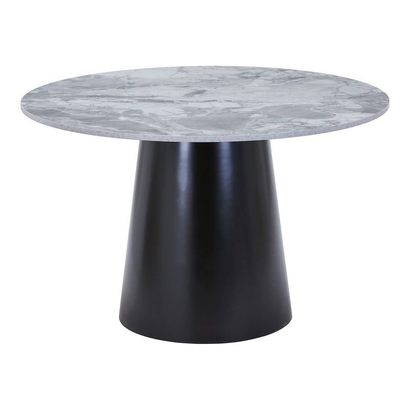 House Nordic - Brito Spisebord, Gråmarmor look, Ø120cmH:75cm