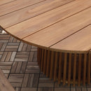 House Nordic - Lorca Spisebord, Ø120x75cm,Teak