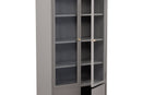 Venture Home - Bakal, Vitrineskab, Lysgrå metal, 190x80cm