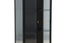 Venture Home - Garis vitrineskab, sort, 160x70x40 cm