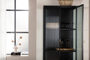Venture Home - Garis vitrineskab, sort, 160x70x40 cm