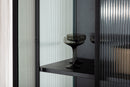 Venture Home - Garis vitrineskab, sort, 160x70x40 cm