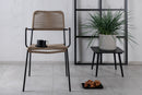 Venture Home - Lindos - Spisebordstol Sæt af 2 stk.- Sort alu / polyester reb