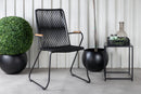 Venture Home - Bois spisebordsstol, sort, med armlæn 2 stk.