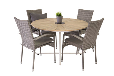 Venture Home Anna Chair 2-pack - Grey - Bolig og Haven