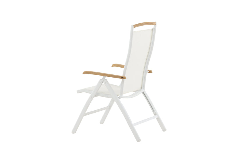 Venture Home - Panama 5:pos stol sæt a 2 stk. - Hvid,Teak