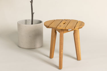 Venture Home - Chania sidebord. Ø40cm - Akacietræ - Bolig og Haven