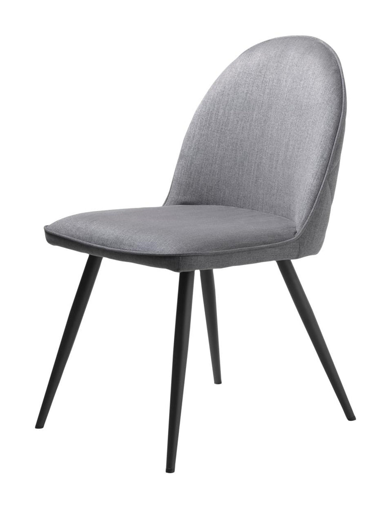 Minto Spisebordsstol, Grå, 50x64x85 cm, Sæt af 2