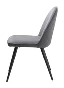Minto Spisebordsstol, Grå, 50x64x85 cm, Sæt af 2