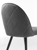 Minto Spisebordsstol, Grå, 50x64x85 cm, Sæt af 2