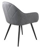 Minto stol, Grå, 60x65x84 cm, Sæt af 2