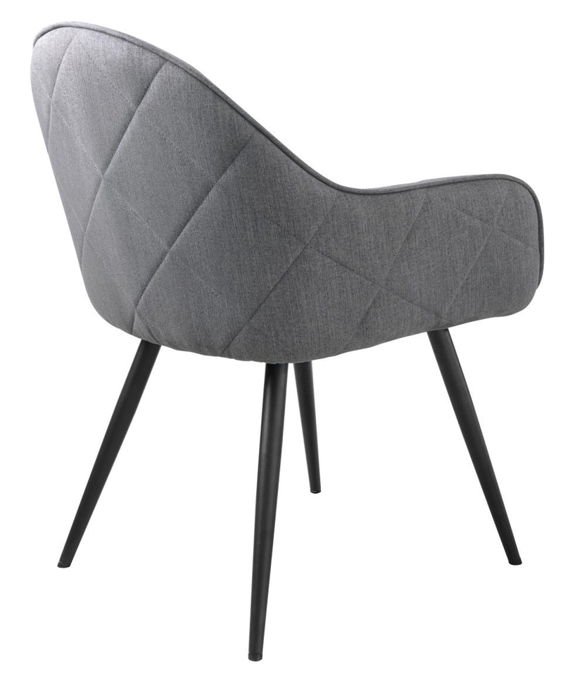 Minto stol, Grå, 60x65x84 cm, Sæt af 2