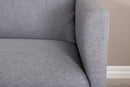 Venture Home Zoom 2-personers sofa – Sort / Stålgrå stof – 180×80×78 cm