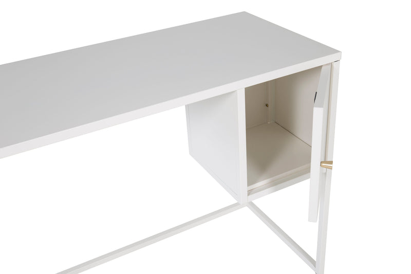 Venture Home - Bakal skrivebord, hvid, 95x45x75cm