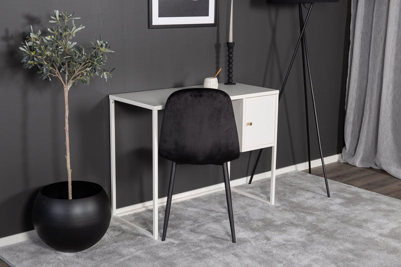 Venture Home - Bakal skrivebord, hvid, 95x45x75cm