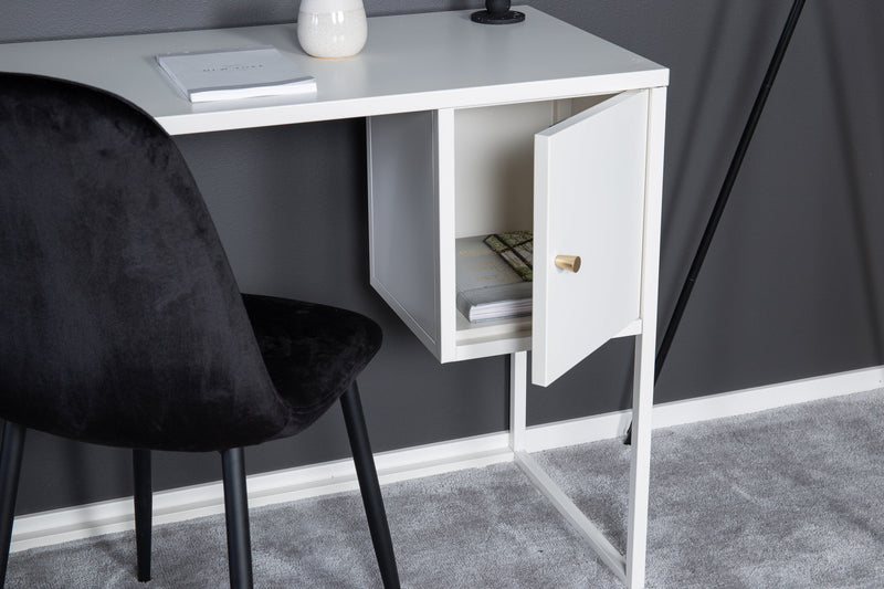 Venture Home - Bakal skrivebord, hvid, 95x45x75cm