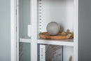 Venture Home - Misha skab – Hvid stål med glasdør – 35×150×41 cm