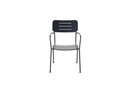 Venture Home Nicke Dining Chair W. Armrest 2-pack - Black Steel - Bolig og Haven
