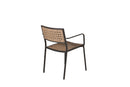 Venture Home Paola Dining Chair 4-pack - Black Steel / Nature Wicker / Black Cushion - Bolig og Haven
