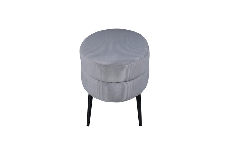 Venture Home Otto puf – Grå manchester – 100×40×41 cm