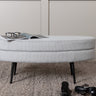 Venture Home Otto puf – Grå manchester – 100×40×41 cm - Bolig og Haven
