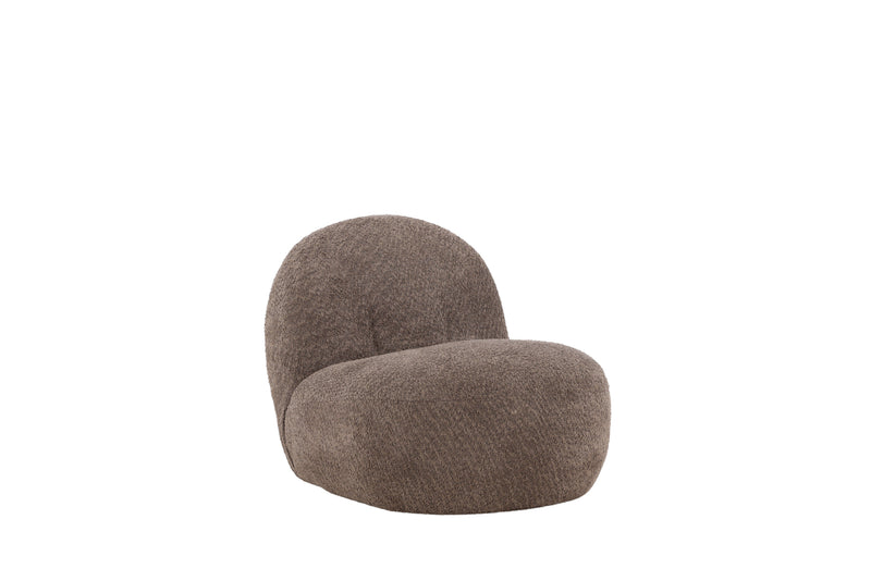 Venture Home - Omaha loungestol – Mørkegrå boucle – 65×84×61 cm