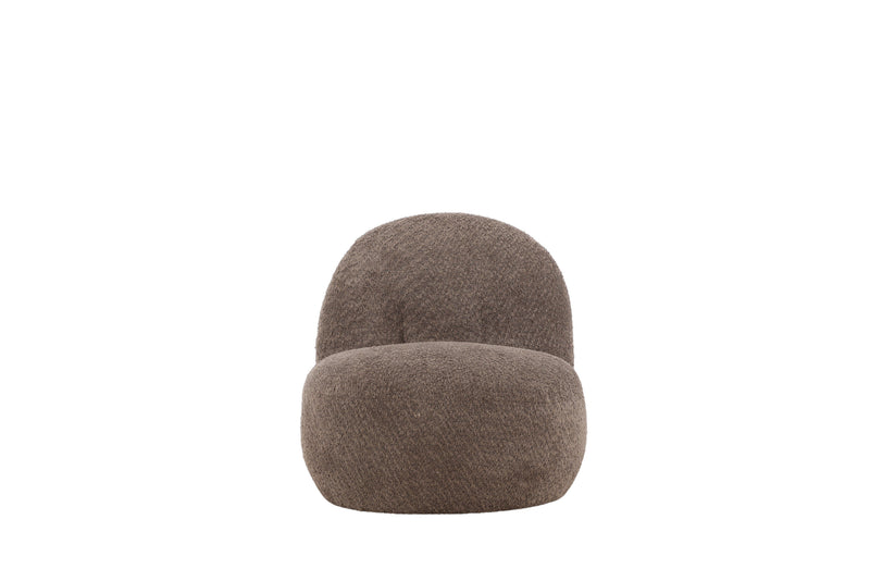 Venture Home - Omaha loungestol – Mørkegrå boucle – 65×84×61 cm