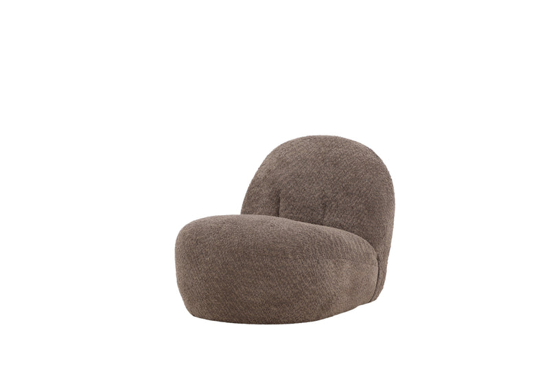Venture Home - Omaha loungestol – Mørkegrå boucle – 65×84×61 cm