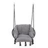 Venture Home Hamtic Swing Steel/Fabric - Grey / w pillows - Bolig og Haven