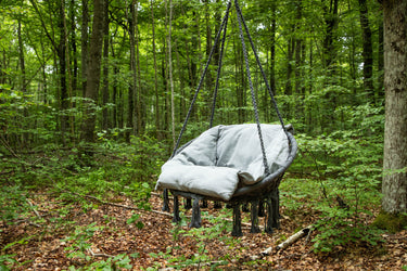 Venture Home Hamtic Swing Steel/Fabric - Grey / w pillows - Bolig og Haven