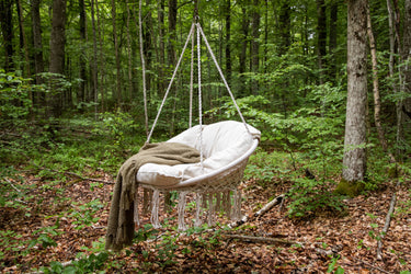 Venture Home Hamtic Swing Steel/Fabric - White / w pillows - Bolig og Haven