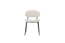 Venture Home Chico Dining Chair 2-pack - Black / White Boucle - Bolig og Haven