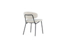 Venture Home Chico Dining Chair 2-pack - Black / White Boucle - Bolig og Haven