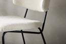 Venture Home Chico Dining Chair 2-pack - Black / White Boucle - Bolig og Haven