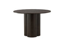 Venture Home - Olivia Rundt Spisebord – Mocca MDF med finer, Ø110 cm