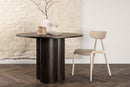 Venture Home - Olivia Rundt Spisebord – Mocca MDF med finer, Ø110 cm