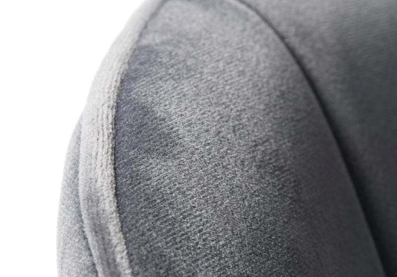 Hudson Spisebordsstol, Grå Velour, 52x61x99 cm, Sæt af 2