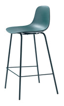 Whitby Barstol, Petrol Grøn-Blå - Sæt af 2